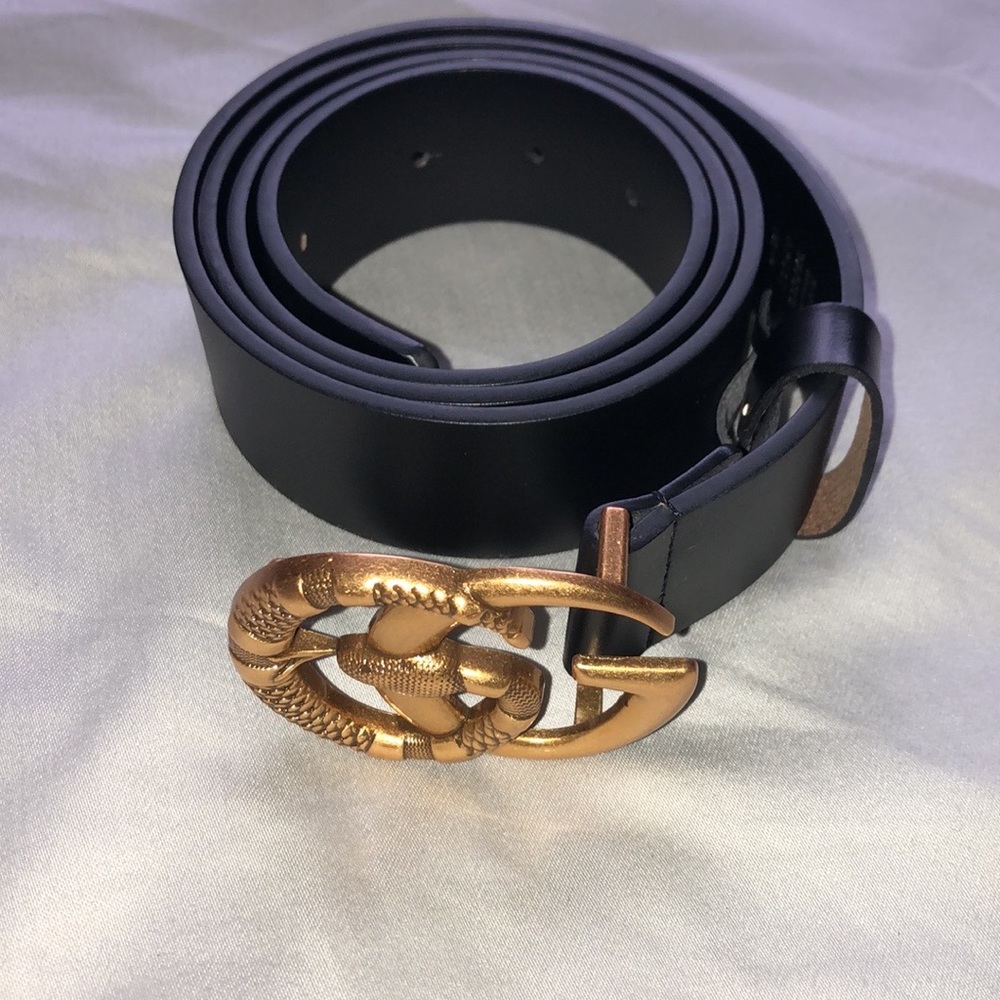Men’s Gucci Snake GG Logo Belt 32-36